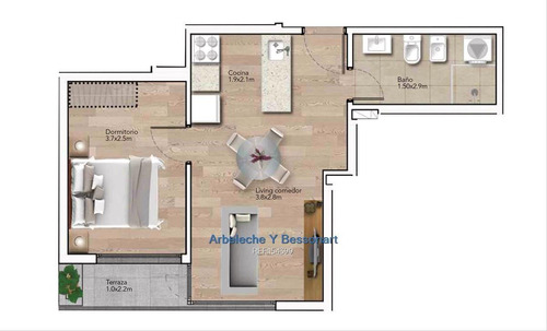 Imagen 11 de 14 de La Blanqueada! Estrene 2023 ! Apartamentos 1 Dormitorio!!