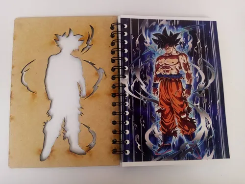 Cuaderno Mdf Pintado Goku Ultra Instinto Cuaderno Mdf Pintado Goku Ultra Instinto