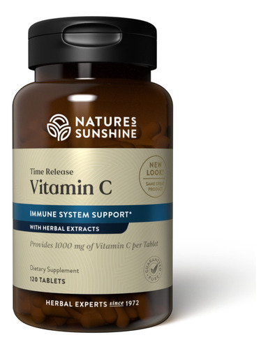 Natures Sunshine Vitamina C Liberacion Temporal, 1000 Mg, 12
