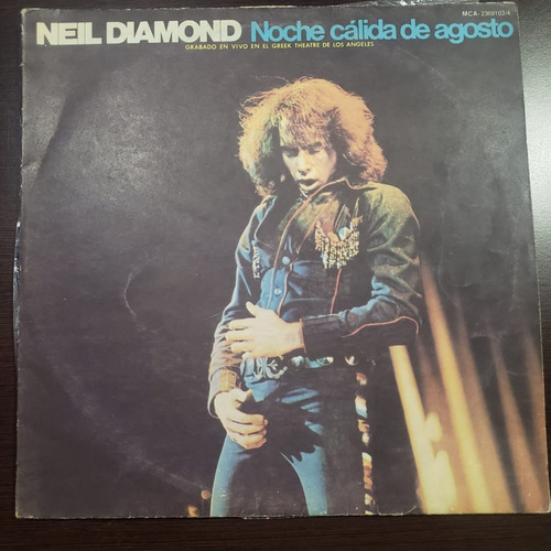 Disco De Vinilo Neil Diamond Noche Calida De Agosto