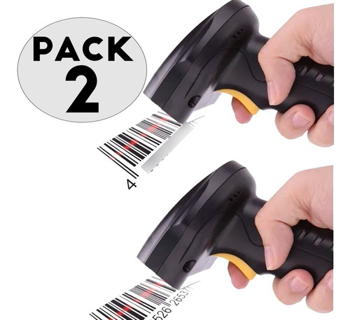 Pack 2 Lector Código De Barra Laser Usb