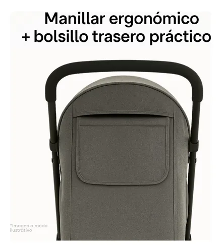 Cochecito De Bebe Ultra Liviano Cartan Plegable Con Huevito