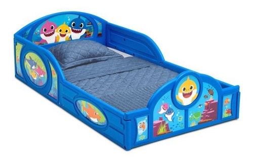 Cama Infantil De Plástico Baby Shark Original E Importada