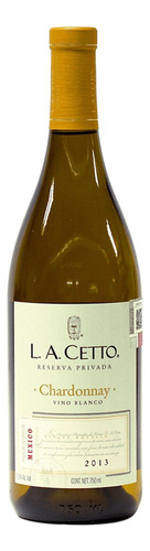 Caja De 6 Vino Blanco L.a. Cetto Chardonnay Reserva Privada 