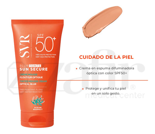 Protector Solar Mineral Svr Sun Secure Blur Teinte