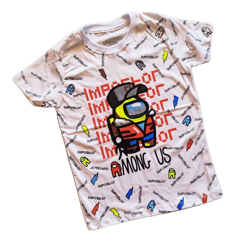 Franelas Para Niños Talla 2 A 10 Fornite Among Us Minecraft