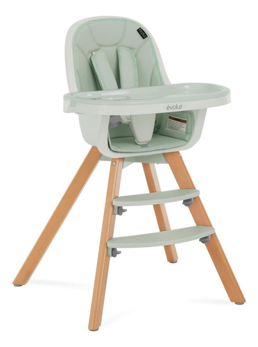 Evolur Zoodle 2 En 1 Silla Alta De Bebé Convertible En Sage