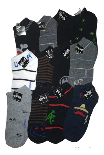 Tin Para Caballero (12 Pares) Diferentes Diseños