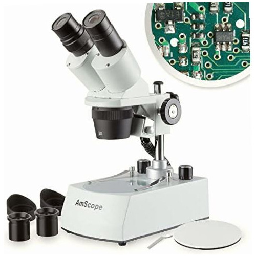 AmScope 531496 Microscopio Binocular Estéreo LED