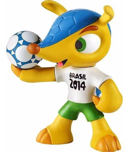 Mascote Da Copa 2014 Fuleco 15cm Grow 02732