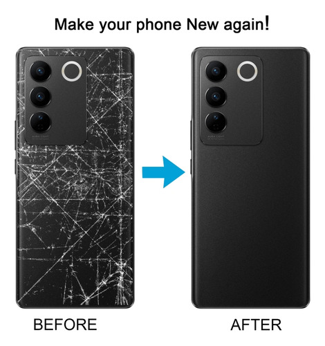 Tapa Trasera De Batería Negra Para Vivo V27
