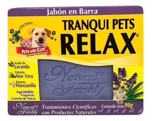 Jabón Tranqui Pets Relax X 90g 