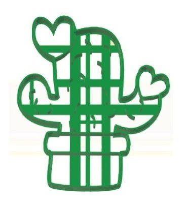 Imagen 3 de 4 de Set Combo Cortantes Galletitas Cactus X3 Unidades