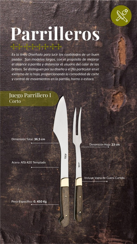Imagen 2 de 8 de Conjunto Artesanal Parrillero C