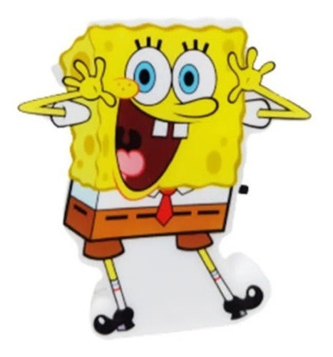 Abajur Tomada Infantil Led Patrulha Canina Bob Esponja Gaya