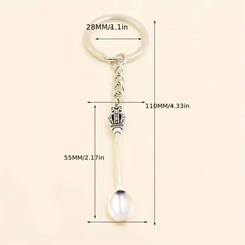 Llavero Royal Snuff Clásico Con Forma De Minicuchara Con For