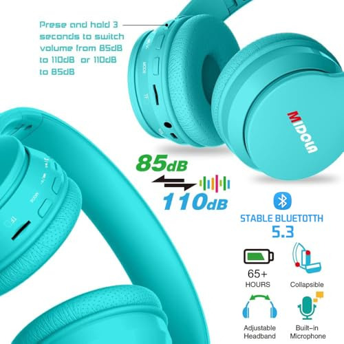 Auriculares Bluetooth Inalámbricos Midola Para Niños Con