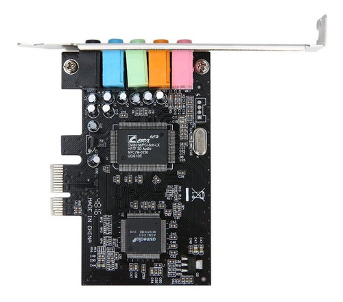 Placa De Som De Áudio Pci-e Express 5.1ch Cmi8738 W/baixo