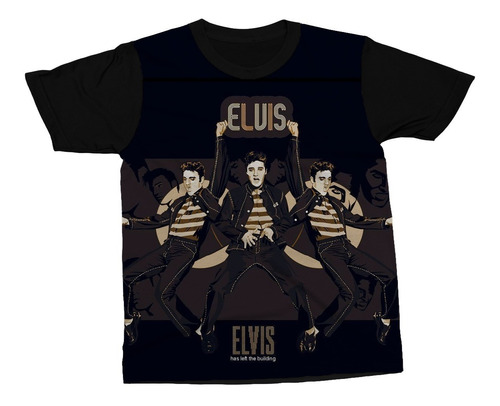 Camiseta Elvis Presley Música Rei Do Rock Blusa Camisa
