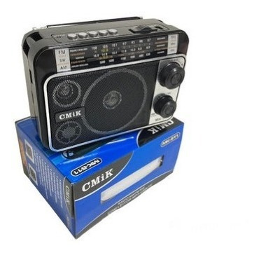 Radio Am Fm Recargable Con Mp3 Y Sd Card Con Linterna Led