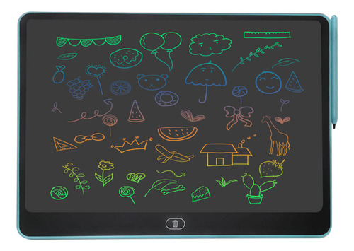 Bloc De Dibujo Colorido, Tablero Lcd Electrónico De 16 Pulga