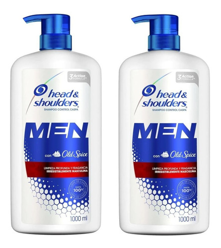  Shampoo Head & Shoulders Men Old Spice Control Caspa 1lt 2pz