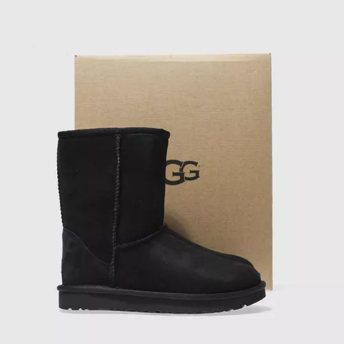 Mula Birmania clase Botas Botin Piel Negra Marca Ugg Originales Talla 5 Mx | HOLA LULE