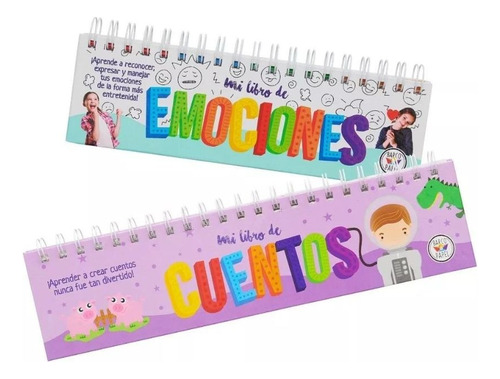 Libro Movil Didactico Infantil Set X2  Emociones Y Cuentos