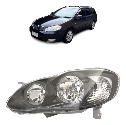 Farol Dianteiro Corolla Fielder 2005 A 2008 Foco Duplo