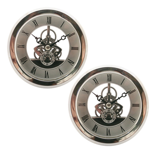 Imagem 2 de 12 de 2pcs 103mm Dial Bezel Metal Chromed Clock Assista Insert
