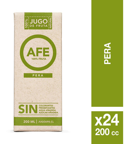 Jugo En Caja Afe Pera 24x200cc