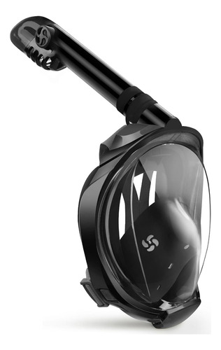 Máscara De Snorkel Greatever G2 De Cara Completa Con Sistema Negro