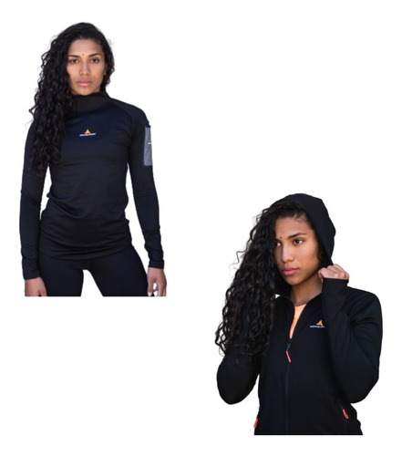 Camiseta Térmica  Mujer Urban Luxury + Campera -6 Cuo