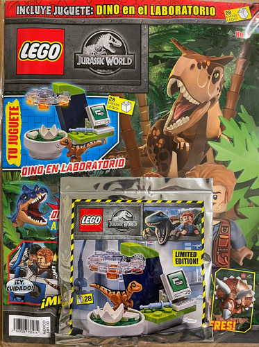 Lego Jurassic World - Cómic, Muñeco Lego Original + 2 Póster