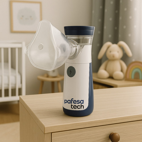 Inalador Nebulizador Mesh Pafesa Tech Portátil Silencioso Potente Ultrassónico Adulto Bebe Criança A Pilha Ou Usb Tomada