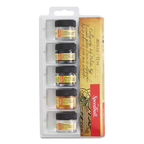 Speedball Ink Palette - Set 5 Tintas Acrílicas; 12 Ml