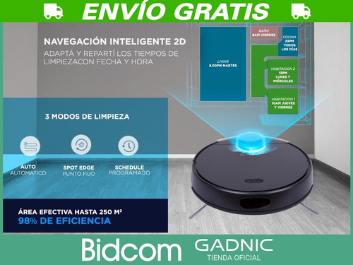Aspiradora Gadnic Inteligente Z990 Auto Carga Esterilizacion