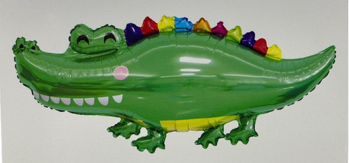 Globo Grande Fiesta Cocodrilo Caiman 55x100 Cm Helio O Aire