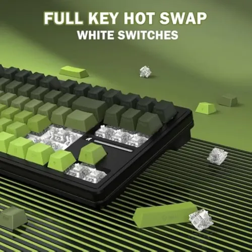 Teclado Mecânico De Três Modos Para Jogos Attack Shark M87 P