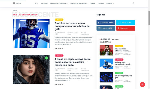 Sistema Para Site De Noticias E Blog