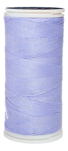 Caja 12 Pzas Hilo Coats Poliéster Liso 3 Cabos Fibra Corta Color T6980-0166 Lila Azulado