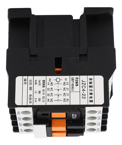 Contactor Eléctrico De 2 Polos Ac, Trifásico, 2no, 2nc, Inte