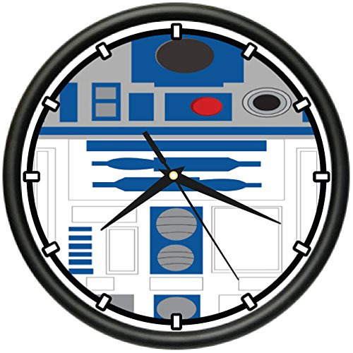 Reloj De Pared Cyber Bot Star Sci Fi Geek Nerd Wars Gif...