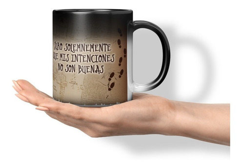 Taza Magica Mapa Del Merodeador Harry Potter 11 Onzas