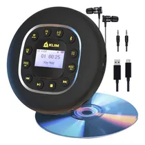 Comprar Reproductor De Cd Portátil Klim Journey Con Auriculares Blue