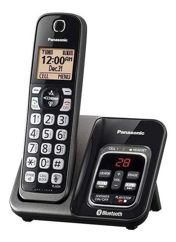 Imagen 1 de 2 de Teléfono inalámbrico Panasonic KX-TG833SK negro