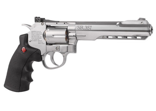 Imagen 7 de 8 de Revolver 357 Crosman Fullmetal Armas Pistolas + Regalos Bbs