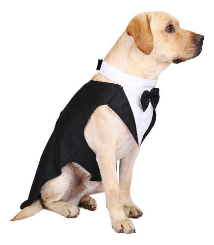Traje De Boda/vestir Para Perro Con Pajarita
