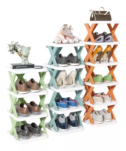 tinysiry Organizador vertical estrecho para zapatos, zapatero para armario,  entrada, 10 niveles no tejidos, estante para zapatos con capacidad para –  Yaxa Colombia