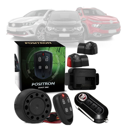 Alarme Positron Exact + Chave Canivete Fiat Palio Strada